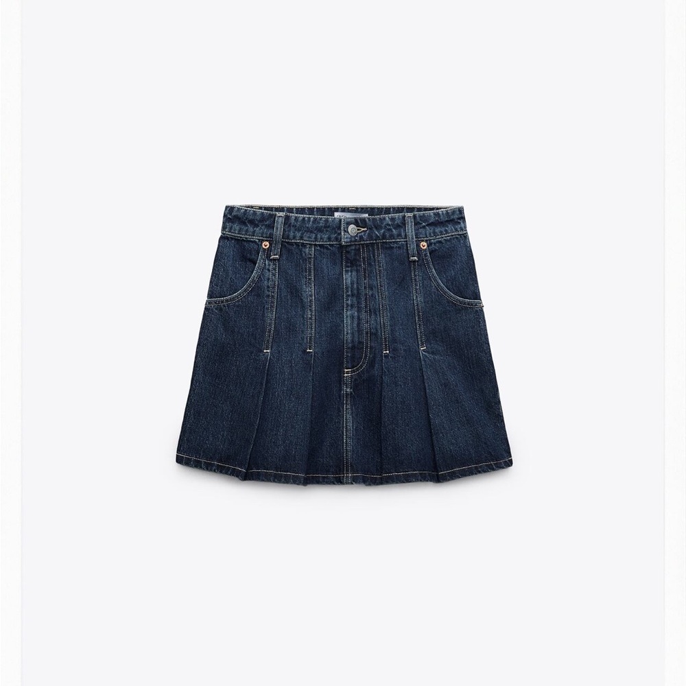 Zara Women's Blue Denim Skirt